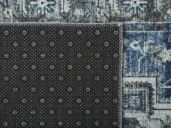 Teppich Läufer Grau / Blau Polyester 80 X 300 Cm Orientalisches Muster Vintage Boho Kurzflor Für Wohnzimmer Schlafzimmer Flur -Vidaxlko Verkaufe 532af639e4cd6d85af49af9192fba2de