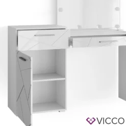 Vicco Schminktisch Frisiertisch Frisierkommode Little Irma Weiß Spiegel LED -Vidaxlko Verkaufe 53649610b551331ec27fb933b8ebaea3