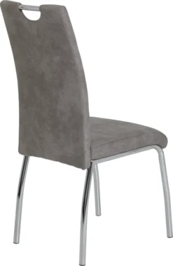 4er Set Vierfußstuhl Susi II Bezug Vintage Grau Lehne Mit Griff -Vidaxlko Verkaufe 53743a020056d58fbbd2778493de84db