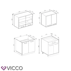 Vicco Küchenzeile + Arbeitsplatten R-Line Weiß Anthrazit Hochglanz 140 Cm Holzwerkstoff 9 Vicco Küchenzeile + Arbeitsplatten R-Line Weiß Anthrazit Hochglanz 140 Cm Holzwerkstoff -Vidaxlko Verkaufe 54fc7cb1454919e43b21b68d48e08c90