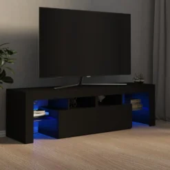 VidaXL TV-Schrank Mit LED-Leuchten Schwarz 140x35x40 Cm