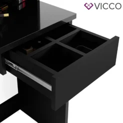 Vicco Schminktisch Dekos Frisiertisch Kommode Frisierkommode Spiegel Schwarz Inklusive Hocker -Vidaxlko Verkaufe 5549235ed854fc2fbd2db07a57a4efee