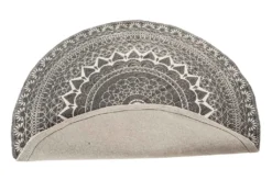 Teppich RABI 1 - Grau - Ø 90 Cm - Mandalamuster -Vidaxlko Verkaufe 56f35633e26ae731ab96ec198d4d0439