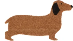 Süße Landhaus Türmatte; Kokosmatte, Fussmatte DACKEL