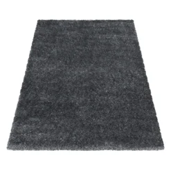Hochflor Shaggy Wohnzimmer Teppich Soft Weichem Glanz Garn Einfarbig Grau, Farbe:Grau, Grösse:160x230 Cm -Vidaxlko Verkaufe 5878b82e249d2d35335d9d2a29954519