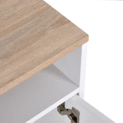 HOMCOM TV-Lowboard Fernsehschrank TV-Bank Mit 2 Schränken Und 3 Offenen TV-Kommode Bis Zu 50 Zoll Fernsehtisch Unterschrank Kabelführungsöffnung Spanplatte Weiß+Naturholz 105 X 40 X 52 Cm 17 HOMCOM TV-Lowboard Fernsehschrank TV-Bank Mit 2 Schränken Und 3 Offenen TV-Kommode Bis Zu 50 Zoll Fernsehtisch Unterschrank Kabelführungsöffnung Spanplatte Weiß+Naturholz 105 X 40 X 52 Cm -Vidaxlko Verkaufe 5ab473dfff7c376c94713f1d8c17765f