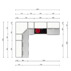 Vicco Eckküchenzeile R-Line Weiß Sonoma 167 X 207 Cm Holzwerkstoff -Vidaxlko Verkaufe 5b020a5a2b3097adf8c4501e356d04c5