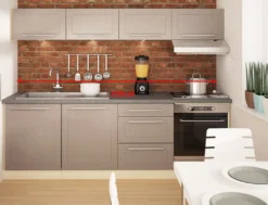 Küchenzeile "Kvantum" Singelküche 220cm Artisan Eiche Fronten MDF Beige Matt -Vidaxlko Verkaufe 5b62551bfdab8d5869532a08315ff2f6