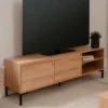 TV-Lowboard "Korsika" In Artisan Eiche Flat-TV Unterschrank Mit Stauraum 150 X 49 Cm