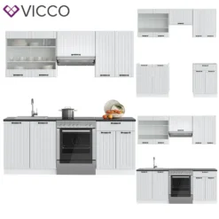 Vicco Küchenzeile Fame-Line Weiß Landhaus 200 Cm Holzwerkstoff 14 Vicco Küchenzeile Fame-Line Weiß Landhaus 200 Cm Holzwerkstoff -Vidaxlko Verkaufe 5c6e778a614ae725aed4b083f083c892