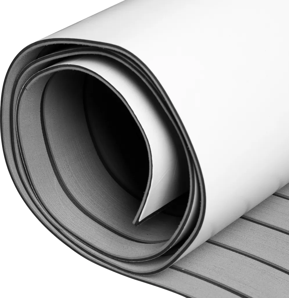 EINFEBEN Bodenbelag Matte Deck Teppich EVA Schaum Teak Yacht Selbstklebend Fußboden Deck Matte Grau 240x90cm 4 EINFEBEN Bodenbelag Matte Deck Teppich EVA Schaum Teak Yacht Selbstklebend Fußboden Deck Matte Grau 240x90cm – Bild 4
