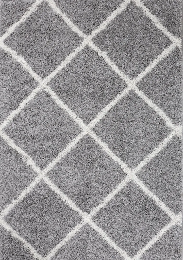 Hochflor Teppich Wohnzimmer Shaggy Skandi Design Rautenmuster Grau Creme Robust Weich Strapazierfähig, Maße:120x170 Cm 5 Hochflor Teppich Wohnzimmer Shaggy Skandi Design Rautenmuster Grau Creme Robust Weich Strapazierfähig, Maße:120x170 Cm – Bild 5