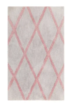 Homie Living - Badteppich - San Bosa - Grau/rosa - 55x65 Cm -Vidaxlko Verkaufe 5db8d7b8ceb21d043b4a8e4c674b5a8a