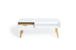 LIFA LIVING Fernsehtisch Lowboard Weiss Mit Schublade, Vintage TV Schrank TV Board Holz, Couchtisch Wohnzimmertisch Für Flachbildschirm Fernseher Konsole, 40x100x40 -Vidaxlko Verkaufe 5dfe060f3527976faadf0c292ad546da