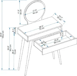 Novae Schminktisch Mit Spiegel -Vidaxlko Verkaufe 5e1cafbab636a4fbd31347e0f7052df8