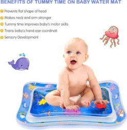 Wassermatte Baby Wasserspielmatte Baby Spielzeug 3 6 9 Monate Förderung Der Sensorische Entwicklung Ihres Babys 66 X 50cm -Vidaxlko Verkaufe 5e699dd9aebf26a69515fbc62b6c3882