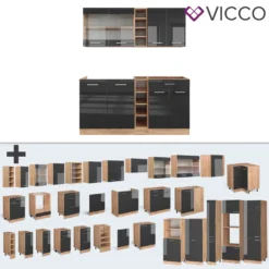 Vicco Küchenzeile R-Line Goldkraft Anthrazit Hochglanz 160 Cm Holzwerkstoff -Vidaxlko Verkaufe 5ea49fae695845297ba3ce9d6349b21c