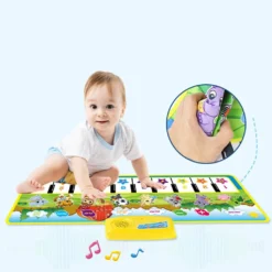 Kinder Klaviermatte, Baby Musikmatte Spielzeug Ab 1 Jahr, Musik Tanzmatte Mit 10 Klaviertasten, Lernspielzeug Geschenke Für Jungen Mädchen Kleinkinder (100 X 36 Cm) -Vidaxlko Verkaufe 5f55bac0ff3b7e0d162fe7de76080c42