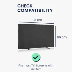 Kwmobile 49-50" TV Outdoor TV Abdeckung - Fernseher Hülle Bildschirmschutz - Schutzhülle Wetterfest - Schwarz -Vidaxlko Verkaufe 5f842cda488d3acd154feadbbfc97805
