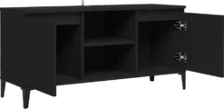 VidaXL TV-Schrank Mit Metallbeinen Schwarz 103,5x35x50 Cm -Vidaxlko Verkaufe 5ff1b8398e2bf760a5fc5f238e74e5f3