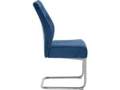 2er-Set Freischwinger KAHONI Mit Samtstoff In Blau -Vidaxlko Verkaufe 611d0fa6f02890737953cb92d58458df