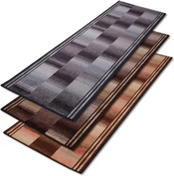 Teppich-Läufer Auf Maß Gekettelt Ikaria Braun 100x400 Cm