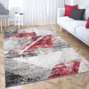 Designer Teppich Wohnzimmer Geometrisches Muster Leinwand Optik Meliert, Maße:160x220 Cm