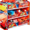 Worlds Appart Disney Cars - Regal Zur Spielzeugaufbewahrung Mit Sechs Kisten Für Kinder, 471CAA