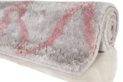 Homie Living - Badteppich - San Bosa - Grau/rosa - 55x65 Cm -Vidaxlko Verkaufe 6518cffc574cfef9717e61db39649532