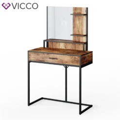 Vicco Schminktisch Fyrk Frisiertisch Frisierkommode Schminkkommode Metallgestell