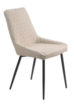 Möbilia Essstuhl Im 2er-Set | Bezug Stoff Beige | Beine Stahl Schwarz | B 52 X T 56 X H 86 Cm | 21020055 | Serie STUHL -Vidaxlko Verkaufe 66a2190be6768572856abc3bfc9f414f