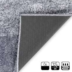 Badteppich Wave Rutschsicher & Schnelltrocknend Grau/Weiß 70x100 Cm -Vidaxlko Verkaufe 66b83ec5ec9e633791c3dcd5d9f373ef