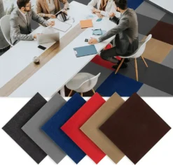 Teppichfliesen Scene 40x40 Cm Bodenbelag Aus Nadelfilz Gut & Selbstklebend Farbe: Anthrazit