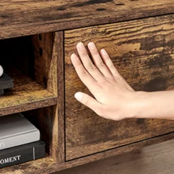 VASAGLE TV Lowboard,TV-Schrank, Fernsehschrank Für Fernseher Bis Zu 55 Zoll, Fernsehtisch, Für Wohnzimmer, Industrie-Design, Vintagebraun LTV120T01 -Vidaxlko Verkaufe 67d764709f6aeaef9ff7fef36a9c6d73