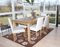 Esszimmerstuhl Littau, Küchenstuhl Stuhl, Leder Weiß, Helle Beine -Vidaxlko Verkaufe 690e6f8c41abbcde45fc7b82dda65ff9