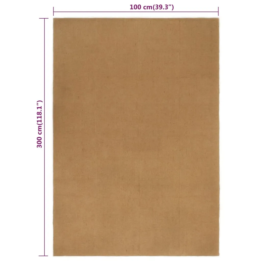 VidaXL Teppichläufer 100x300 Cm Jute Rechteckig 8 VidaXL Teppichläufer 100x300 Cm Jute Rechteckig – Bild 8