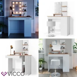 Vicco Schminktisch Julia Weiß Sonoma 90 X 137,5 X 38 Cm Holzwerkstoff 13 Vicco Schminktisch Julia Weiß Sonoma 90 X 137,5 X 38 Cm Holzwerkstoff -Vidaxlko Verkaufe 6a9d1d77b939832caac6172323376756