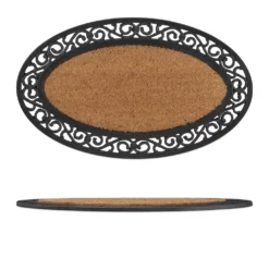 Relaxdays Ovale Fußmatte Gummi & Kokos -Vidaxlko Verkaufe 6c0c01ab41914753664aa2a1447b6df3