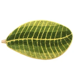 Green Leaf Soft Non-Slip Bath Mat Bath Mat Shower Mat Floor Mat Carpet For Bathroom Kitchen Living Room Bedroom, Green, 40x60 Cm -Vidaxlko Verkaufe 6ce49432c9a053b0d5806dfe21b6eae4