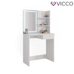 Vicco Schminktisch Dekos + LED Spiegel Weiß 75 X 141 X 40 Cm Holzwerkstoff 14 Vicco Schminktisch Dekos + LED Spiegel Weiß 75 X 141 X 40 Cm Holzwerkstoff -Vidaxlko Verkaufe 6cf82a81ff7041f063ef545489a8cd24