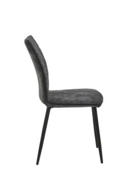 4er Set Esszimmerstuhl Pamela - Vintage Velvet Anthrazit Rautensteppung - Rundrohr Schwarz - 120kg Belastbar -Vidaxlko Verkaufe 6d93d6609c48d16c4bc0820020b2c5c9