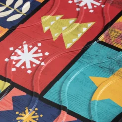 Schuhablage Weihnachten Winter Schuhabtropfschale Weihnachtsdekoration Schuhwanne COLORFUL XMAS Weihachtsmotiv 38 X 75cm -Vidaxlko Verkaufe 6e2938001d4df602e2b7bcf4a811878a