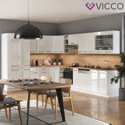 Vicco Eckküchenzeile Fame-Line Weiß Hochglanz 257 X 347 Cm Holzwerkstoff 10 Vicco Eckküchenzeile Fame-Line Weiß Hochglanz 257 X 347 Cm Holzwerkstoff -Vidaxlko Verkaufe 6f9fa6b8258391028d79ba510be0a35d