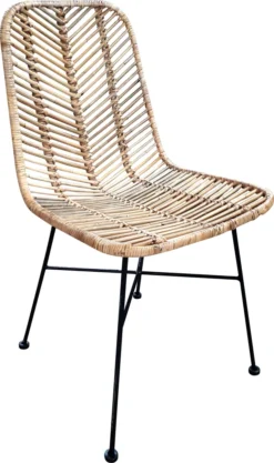 SIT Möbel Rattan-Stuhl 2er-Set | Sitzschale Rattan Natur | Gestell Metall Antikschwarz | B 44 X T 57 X H 87 Cm | 05339-01 | Serie RATTAN -Vidaxlko Verkaufe 7006d3e133d46888ecbb6b14dc543e3f