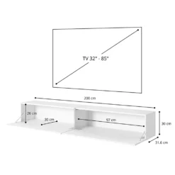 Selsey BISIRA - TV-Möbel 200 Cm Beige Mit Goldeinsatz 9 Selsey BISIRA - TV-Möbel 200 Cm Beige Mit Goldeinsatz -Vidaxlko Verkaufe 7099cde94c6048cf002cc5906057d9e8