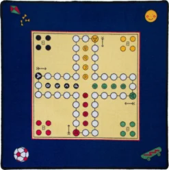 Schmidt Spiele 'Mensch ärger Dich Nicht' Teppich Mit Figuren -Vidaxlko Verkaufe 70a25c1e795ab349905e034e3711cef4