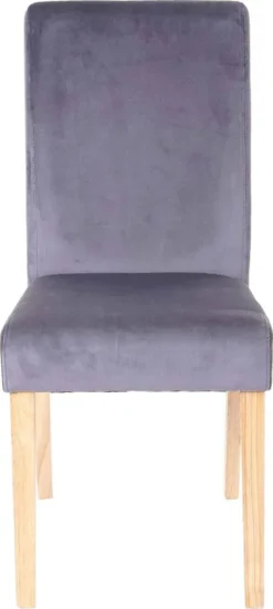 4er-Set Esszimmerstuhl Stuhl Küchenstuhl Littau, Samt Grau, Helle Beine -Vidaxlko Verkaufe 729e09c557e827ac41810a99d01c8ca9