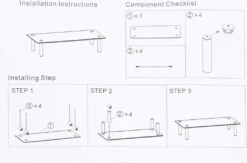 Mucola Fernseherhöhung Glasaufsatz TV-Aufsatz Tisch 80CM Rack Halterung Ständer Schwarz 80cm Halterung Bildschirm Regal Erhöhung -Vidaxlko Verkaufe 72a12c5f21b8df587e872146e6432ee9