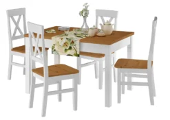 Küchenstuhl Massivholzstuhl Farbton Eiche Und Weiß Esszimmerstuhl Massivholz V-90.71-24WDoppelpack -Vidaxlko Verkaufe 745705d9c2c4d4330b0452f11f61f74a