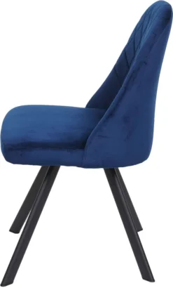 6er-Set Esszimmerstuhl MCW-K25, Küchenstuhl Lehnstuhl Polsterstuhl, Metall Samt Blau -Vidaxlko Verkaufe 7582834164be53acf43f28656de65536